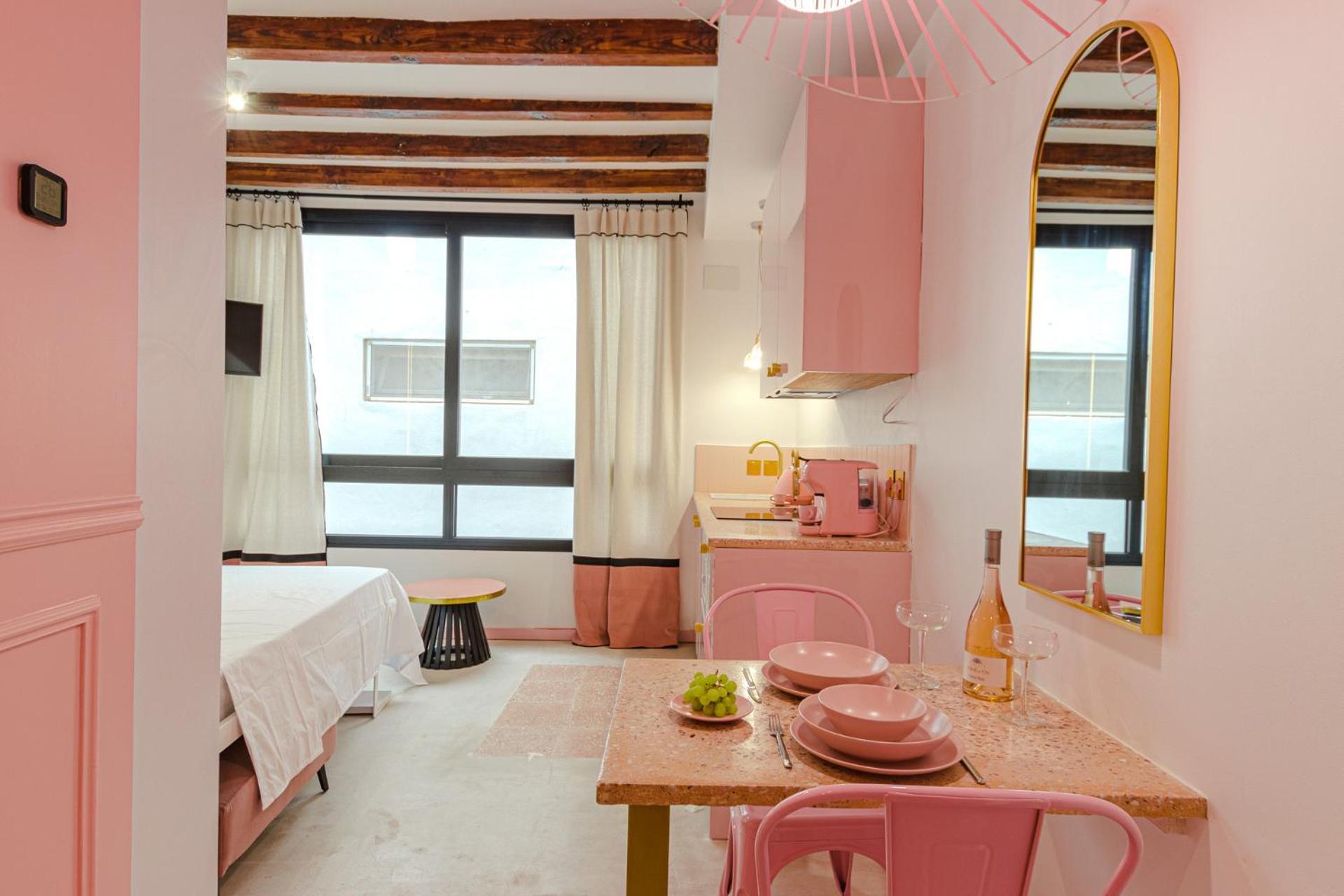 Glamorous Pink Studio In City Center Alicante Kültér fotó