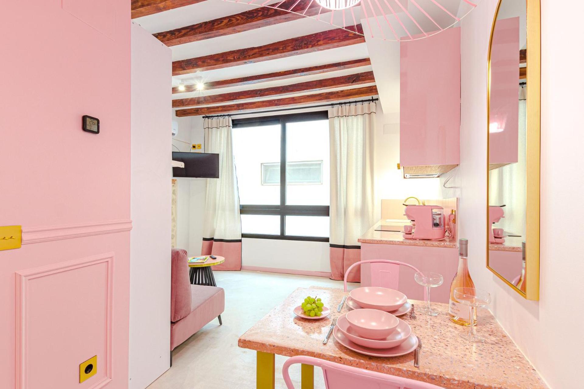 Glamorous Pink Studio In City Center Alicante Kültér fotó