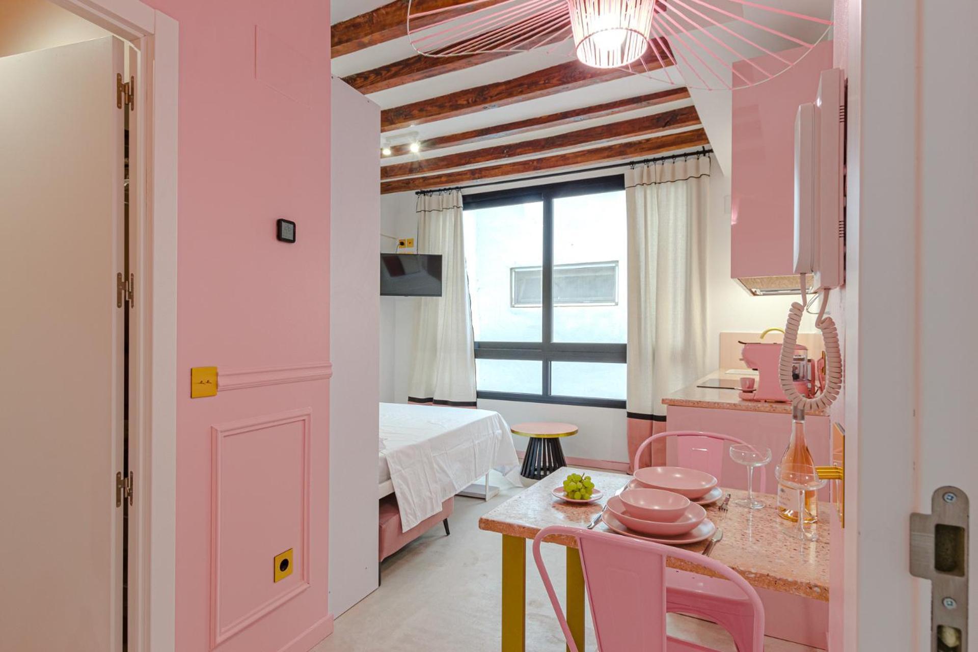 Glamorous Pink Studio In City Center Alicante Kültér fotó